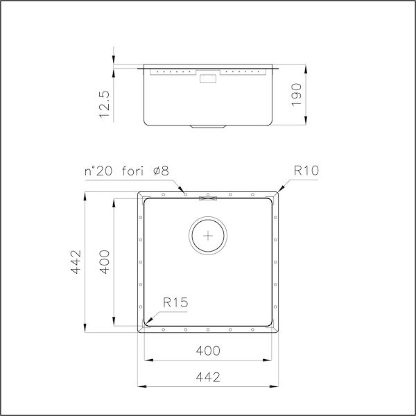 Lavello Phantom Edge Gold