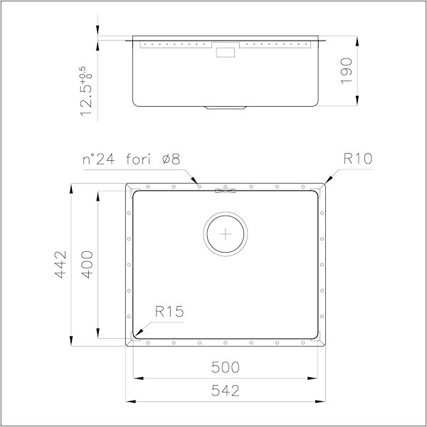 Lavello Phantom Edge Copper