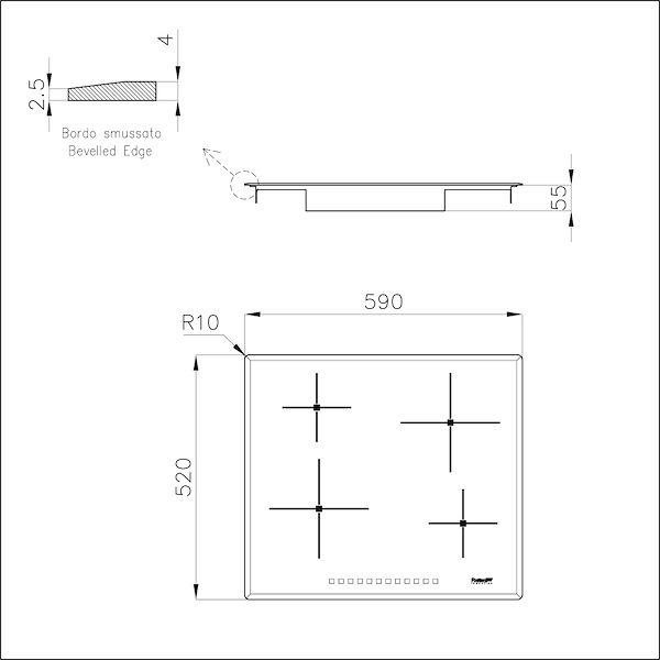 Piano cottura S4000 Induction con Power Control