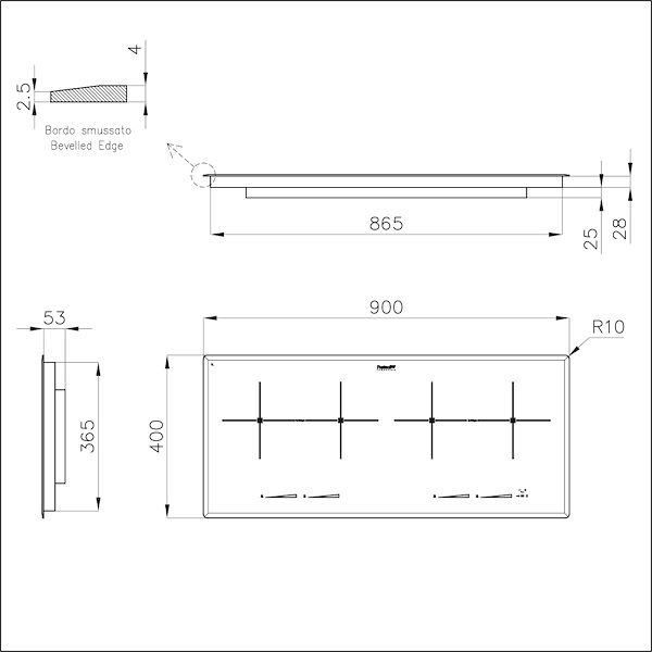 Piano cottura S4000 Induction Bridge