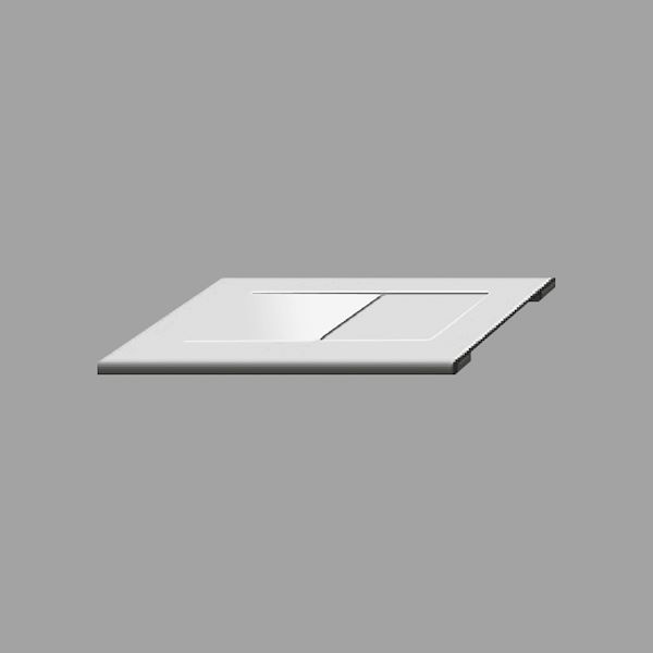 TIPO D <br>  Gocciolatoio inclinato 0-3 mm <br> <br> Corian  <br> Betacryl 