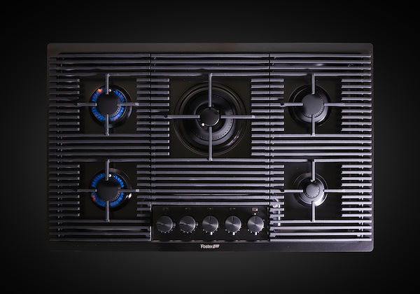 Piano cottura Milanello Gun Metal 5F