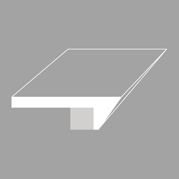 BORDO INCLINATO <br> <br> Corian <br> Betacryl <br> HPL <br> Fenix