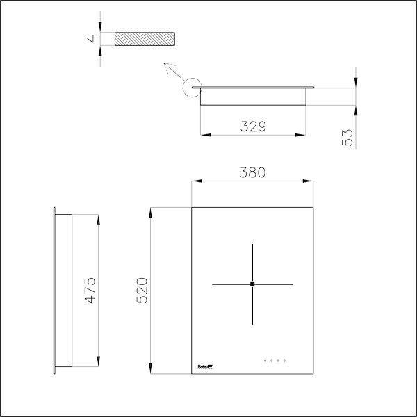 Piano cottura S4000 Domino Induction