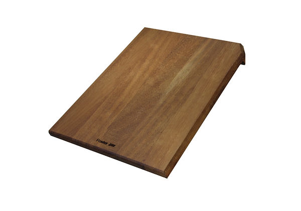 Tagliere scorrevole in legno Iroko